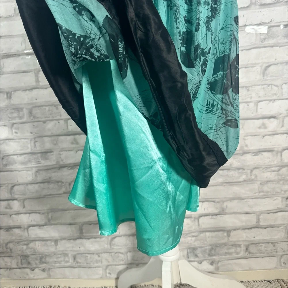 Laundry Shelli Segal Silk Blue Floral Spring Dress - Picture 10 of 13